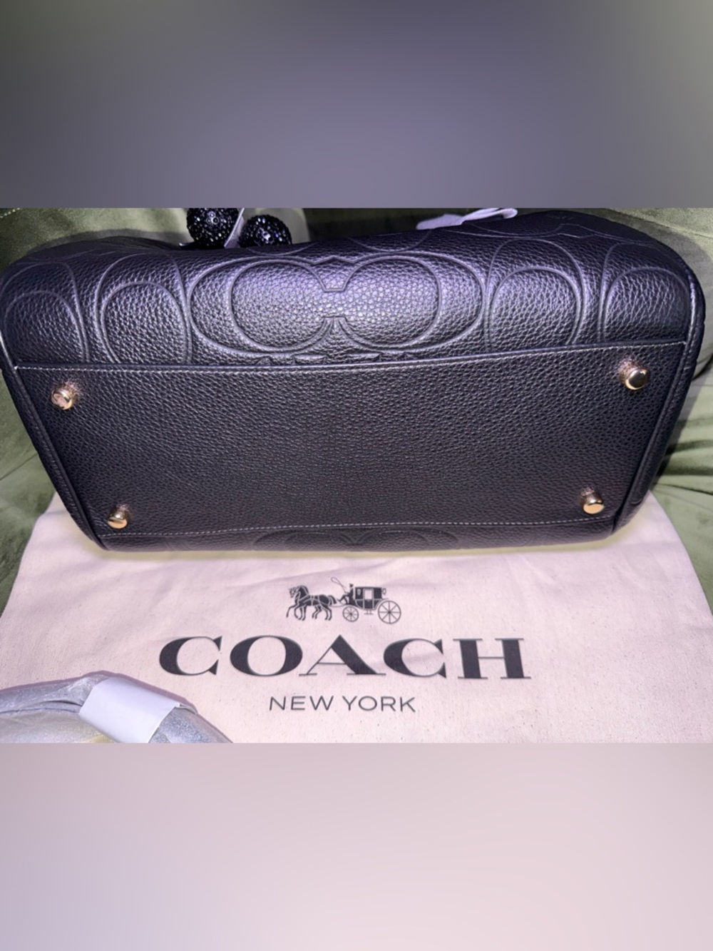 Rowan Large Satchel Bag In Signature Leather - Picture 14 of 16